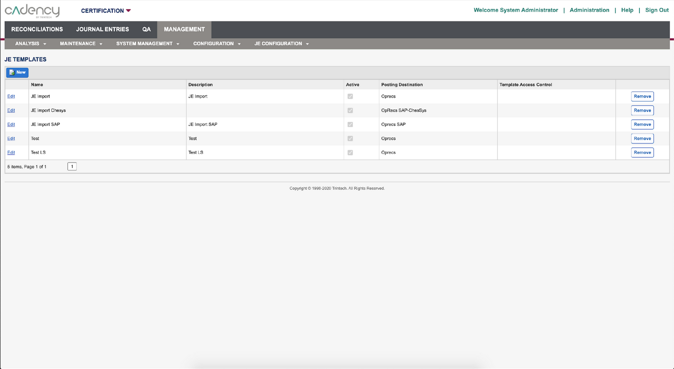 An image of a list view screen.  The header is white and the body area is a light gray, separated by a border of magenta.  The navigation sits on top of the border and is two shades of darker gray.